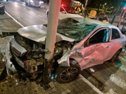 يافا : ثلاثة إصابات في حادث طرق مروع وسط المدينة